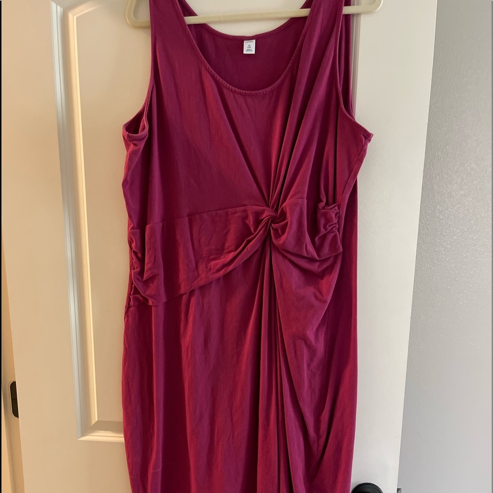Dark pink dress